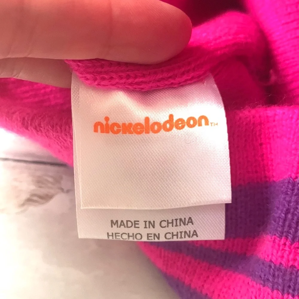 Girls Dora the Explorer Winter Hat Kids Toddler Beanie Pink Purple Nickelodeon